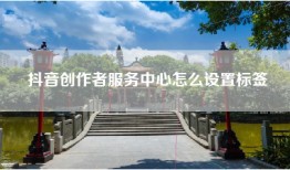 抖音创作者服务中心怎么设置标签