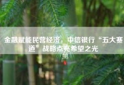 金融赋能民营经济，中信银行“五大赛道”战略点亮希望之光